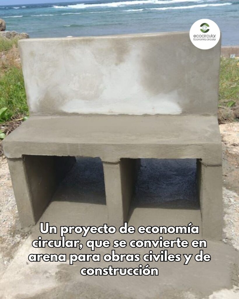 Ecocircular, Un proyecto de economía circular, que se convierte en arena para obras civiles y de construcción.
