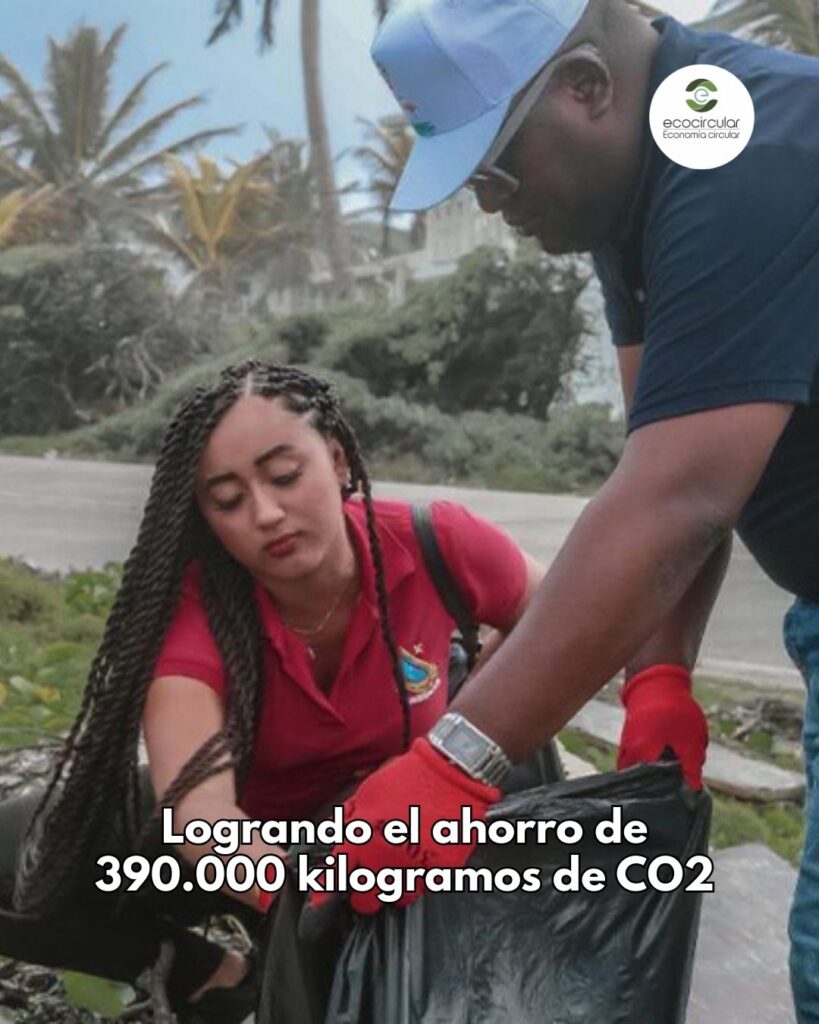 Ecocircular, Logrando el ahorro de 390.000 kilogramos de CO2.